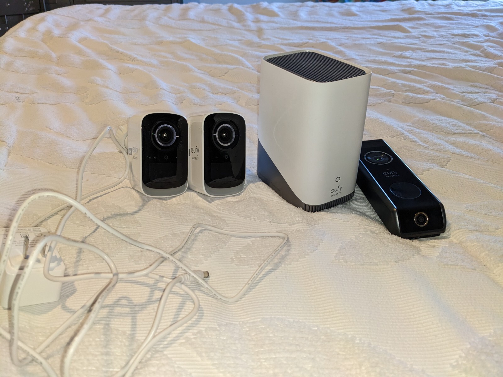 eufy Security eufyCam S300(eufyCam 3C) 2-Cam Kit, + Eufy S330 Doorbell Camera