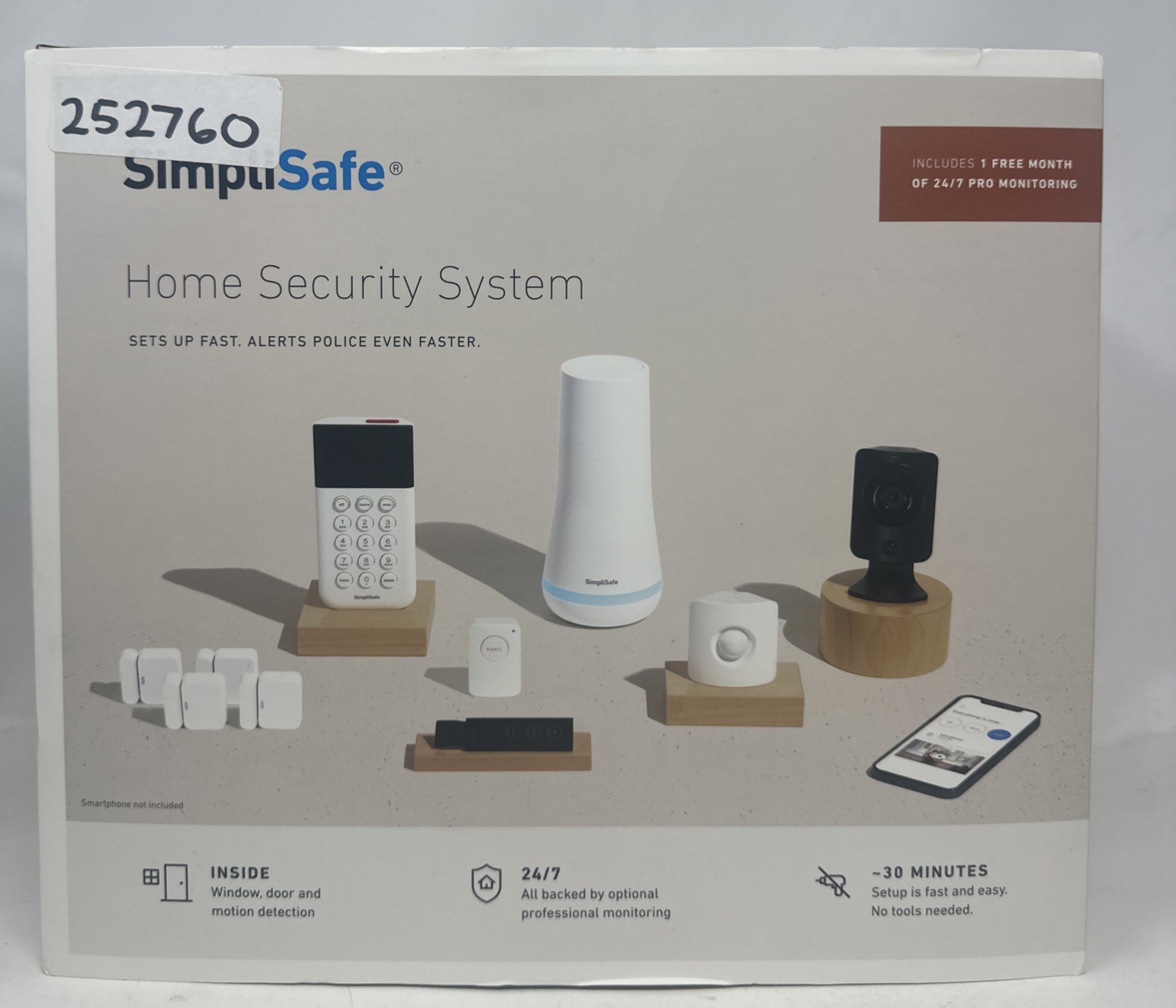 SimpliSafe Home Security System w/Cameras, Door & Motion Sensors, Keypad & More
