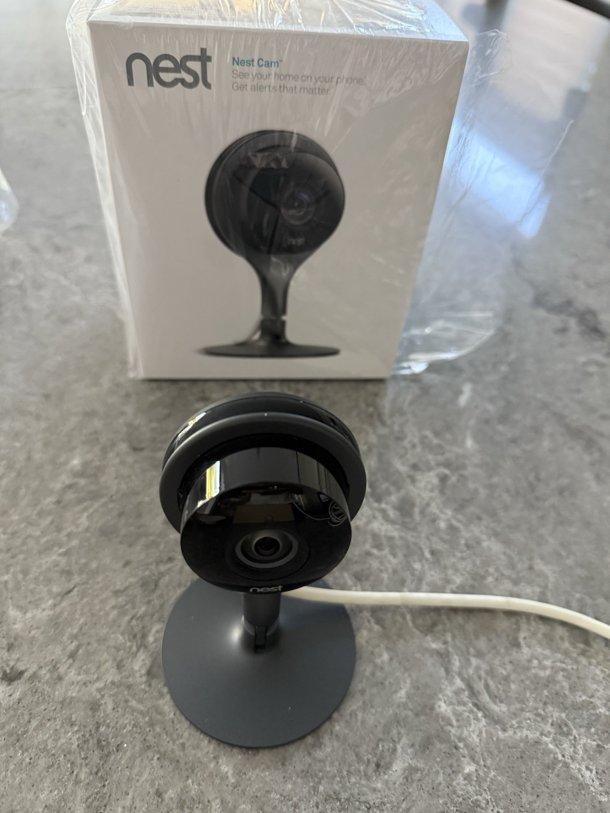 Google Nest Cam Indoor Security Camera A0005 1st Gen w/ Box & All Accessories