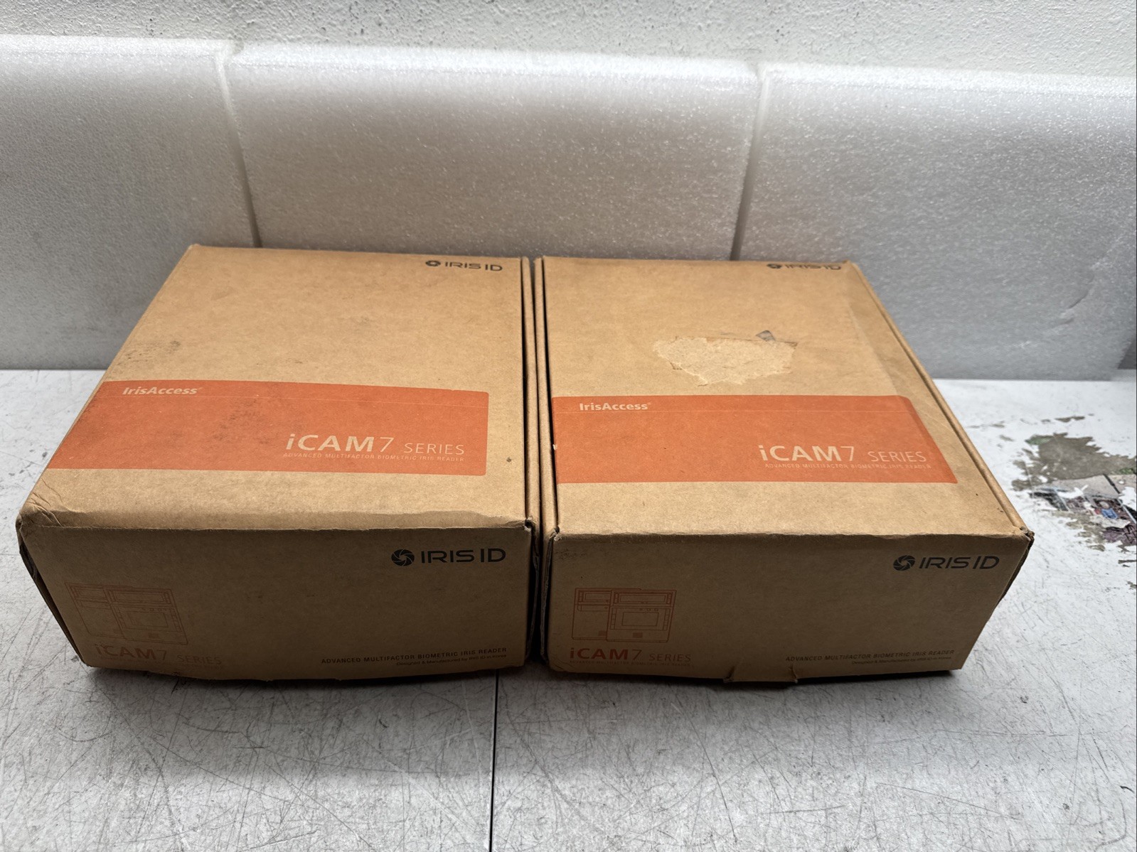 Lot Of 2 IRISACCESS iCAM4000R iCAM7 Multifactor Biometric Iris Reader “UNTESTED”