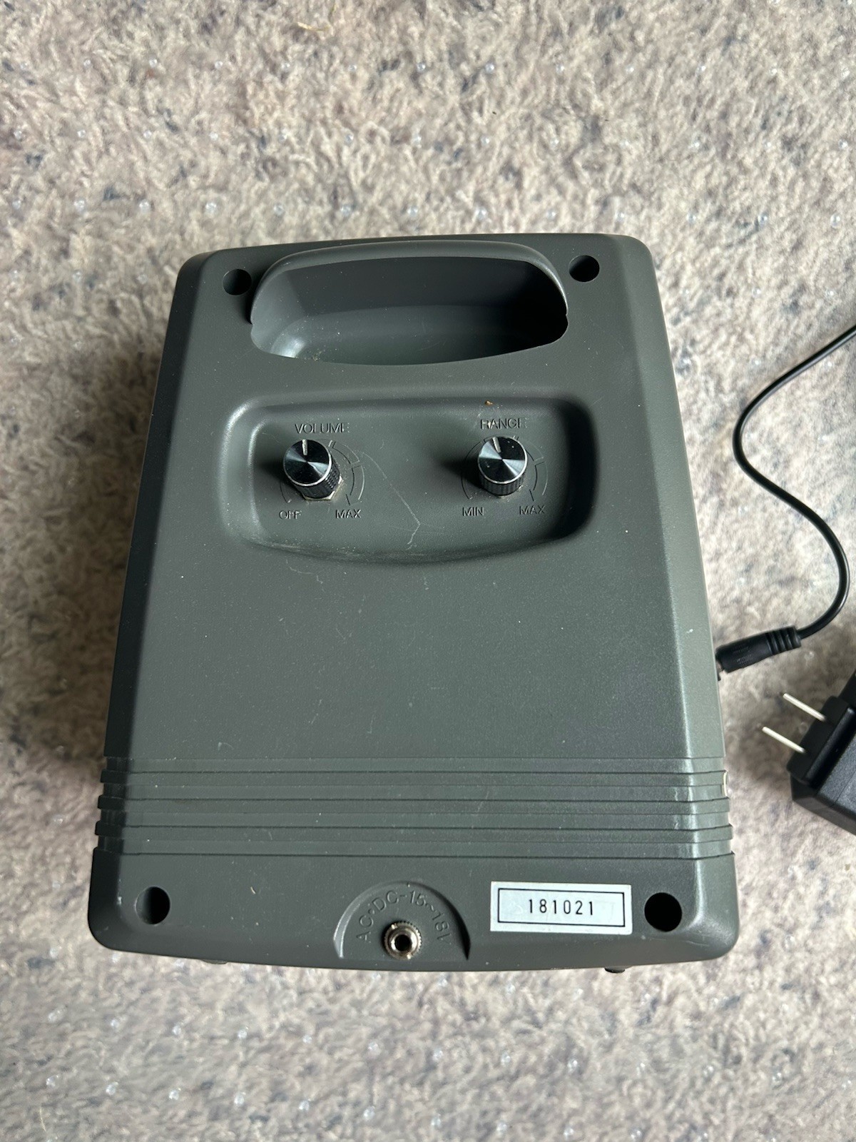 Watch-Dog Electronic Dog Barking Alarm Motion Detection w/Adapter TESTED ED-20