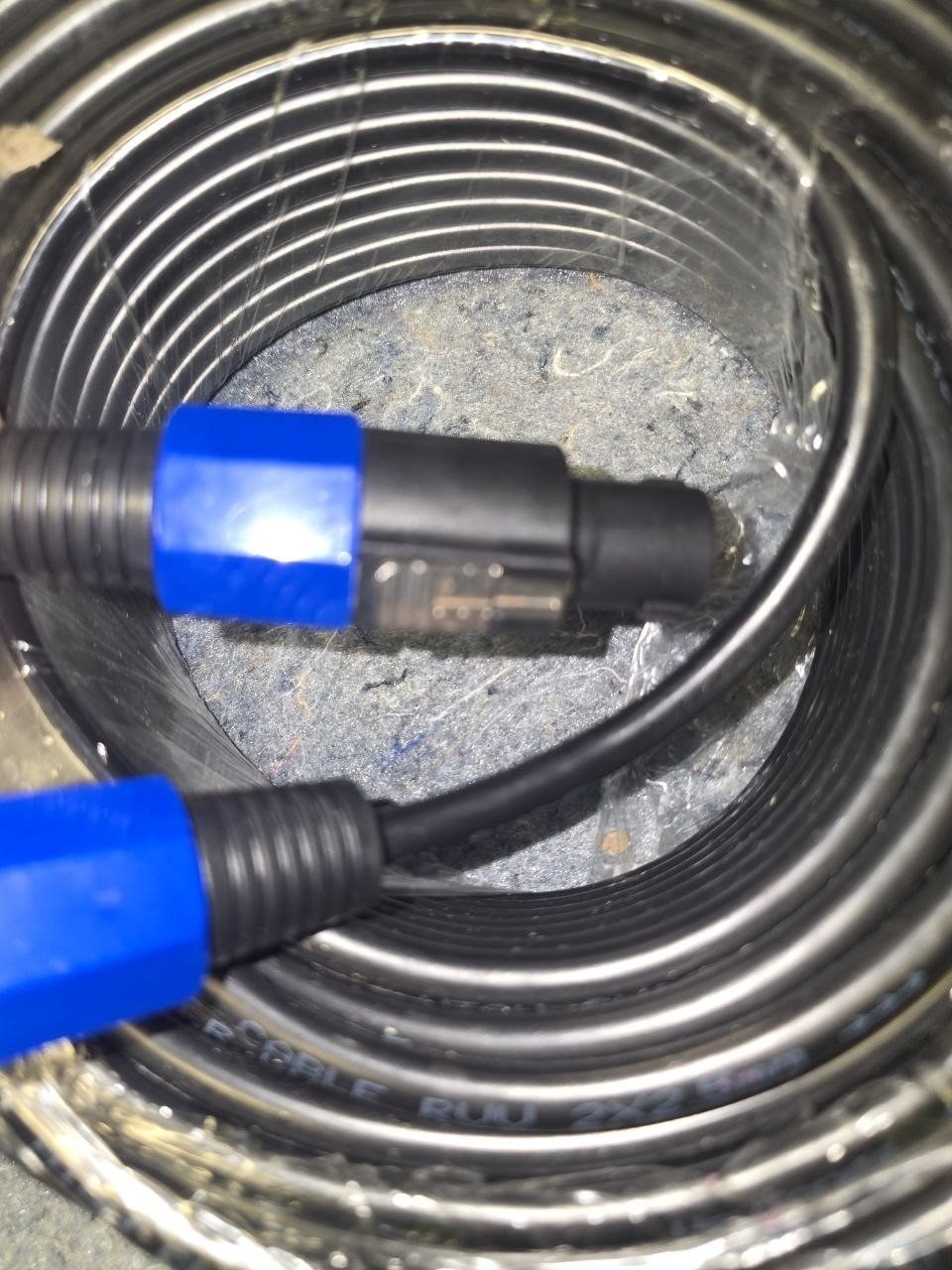 SpeakON Speaker Cable 2×2.5 mm NL4 Style Blue Lock – Pro PA Cord