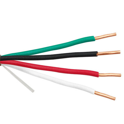 Security / Alarm Wire, Gray, 22/4 Conductor Solid Cable, CMR 500 Ft Roll