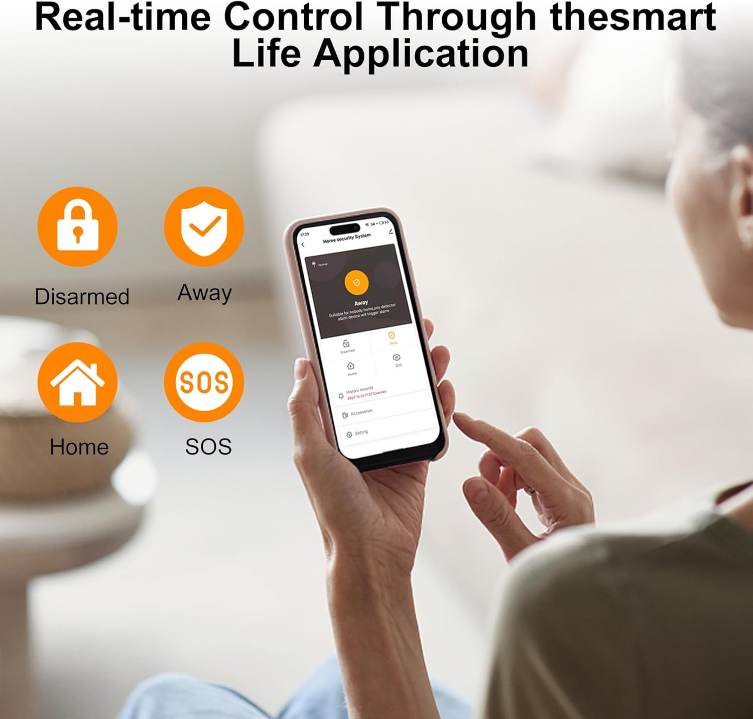Wireless Home Security System, 4G/Gsm/Wi-Fi Smart Alarm Kit, Compatible with Ale