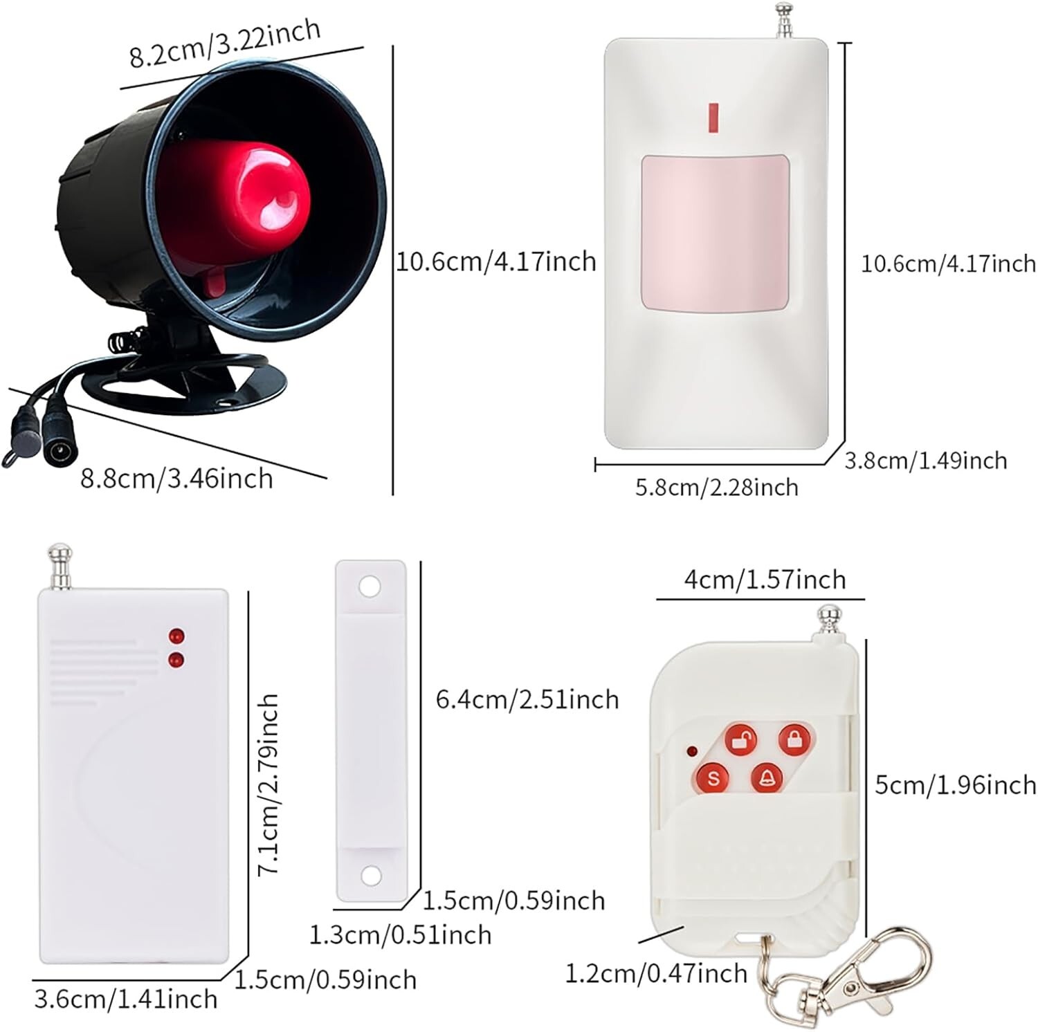 Tuya app WiFi Version, Home Alarm, Store Anti-Theft Alarm, Office Infrared door