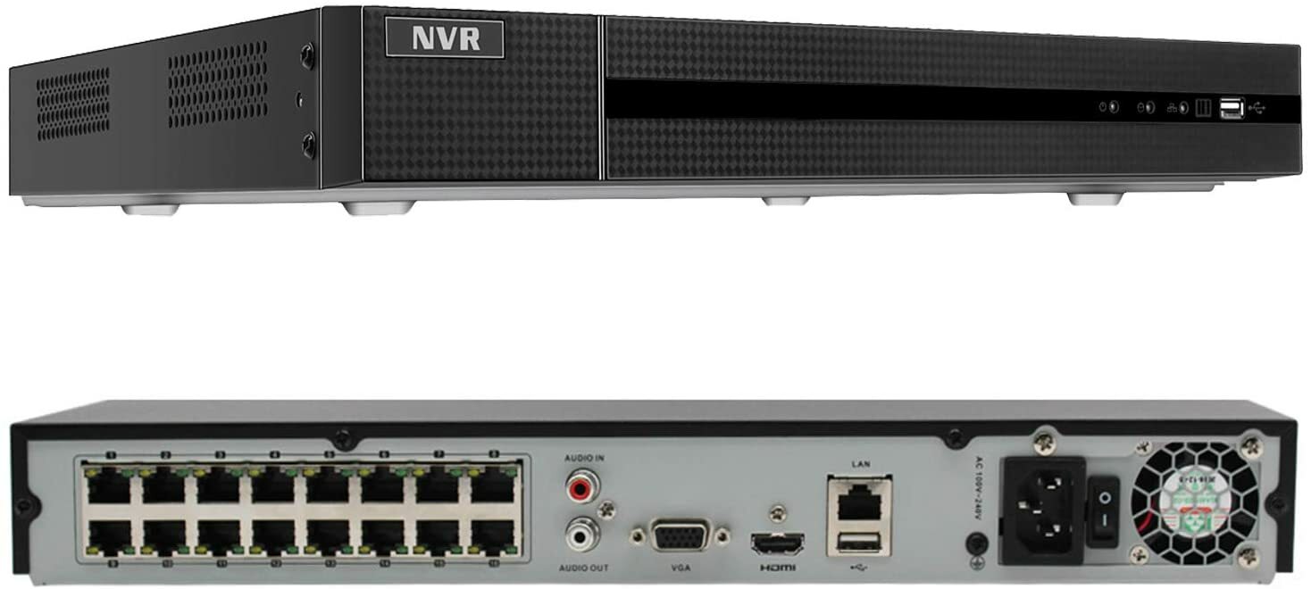 4TB 4K 16CH IP POE Security Camera System 4TB HDD Surveillance Camera NVR