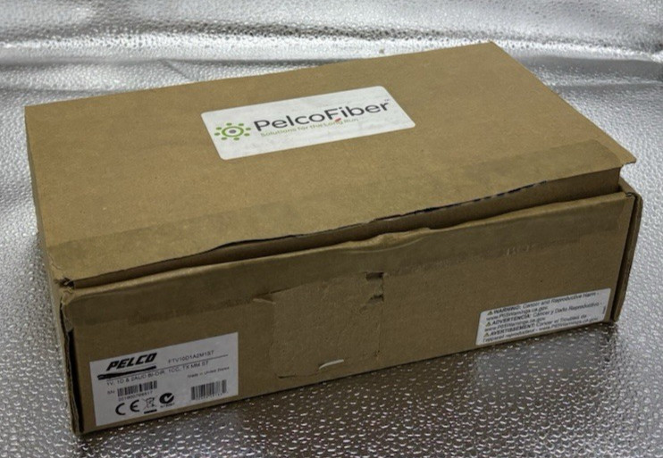 Pelco FTV10D1A2M1ST 1 Channel Video Fiber Transmitter ST Connector, Multi-Mode