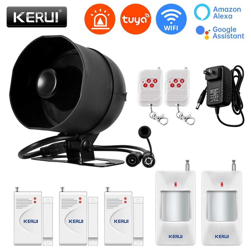 KERUI WiFi Home Alarm Security System Garage Door Sensor PIR Motion Detector