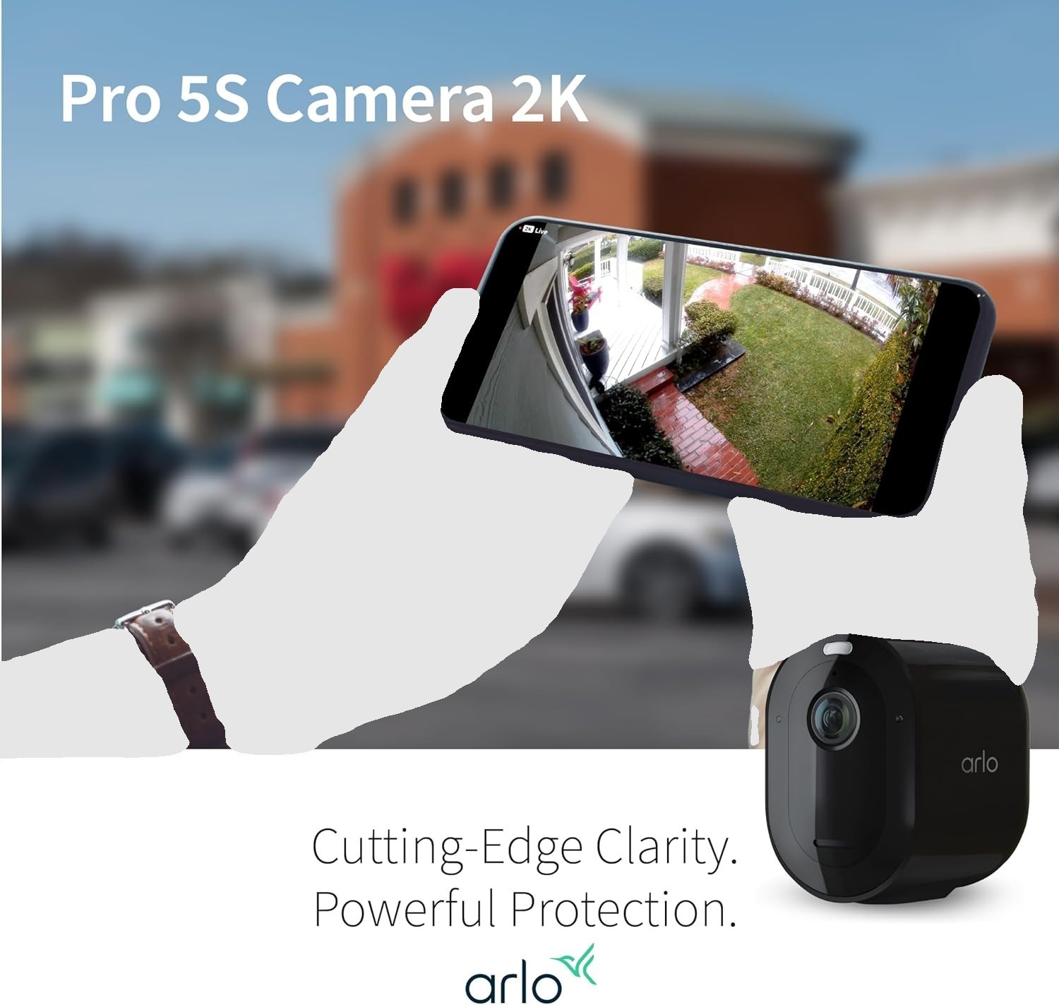 Arlo Pro 5S 2K Wireless 3 Camera Security Kit w/Dual Band WiFi 2 way Audio Black