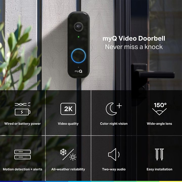 myQ Video Doorbell and Chime Bundle3.0