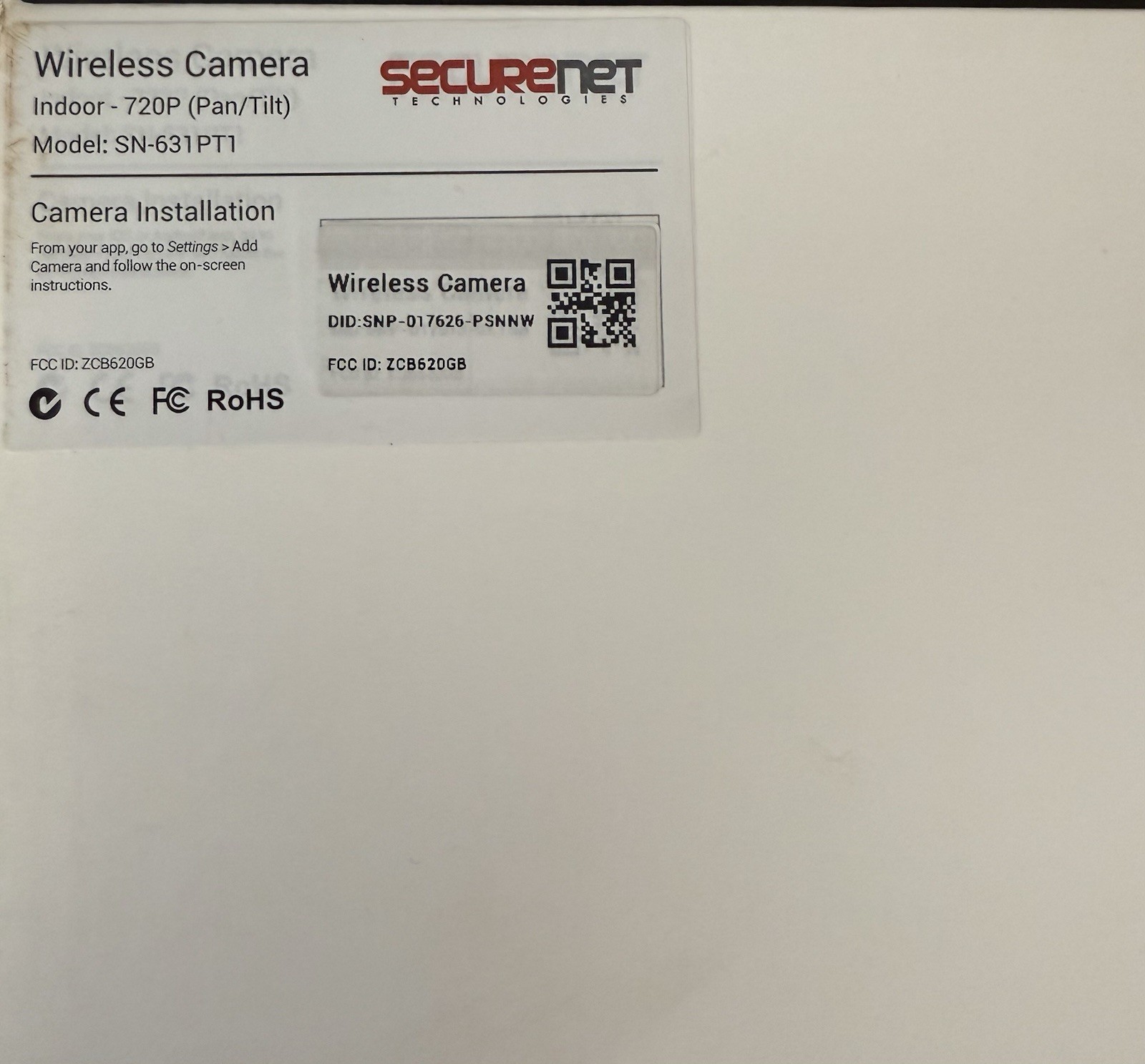 Wireless Home Security Camera Indoor Smart Wifi System Monitor IR Night Vision
