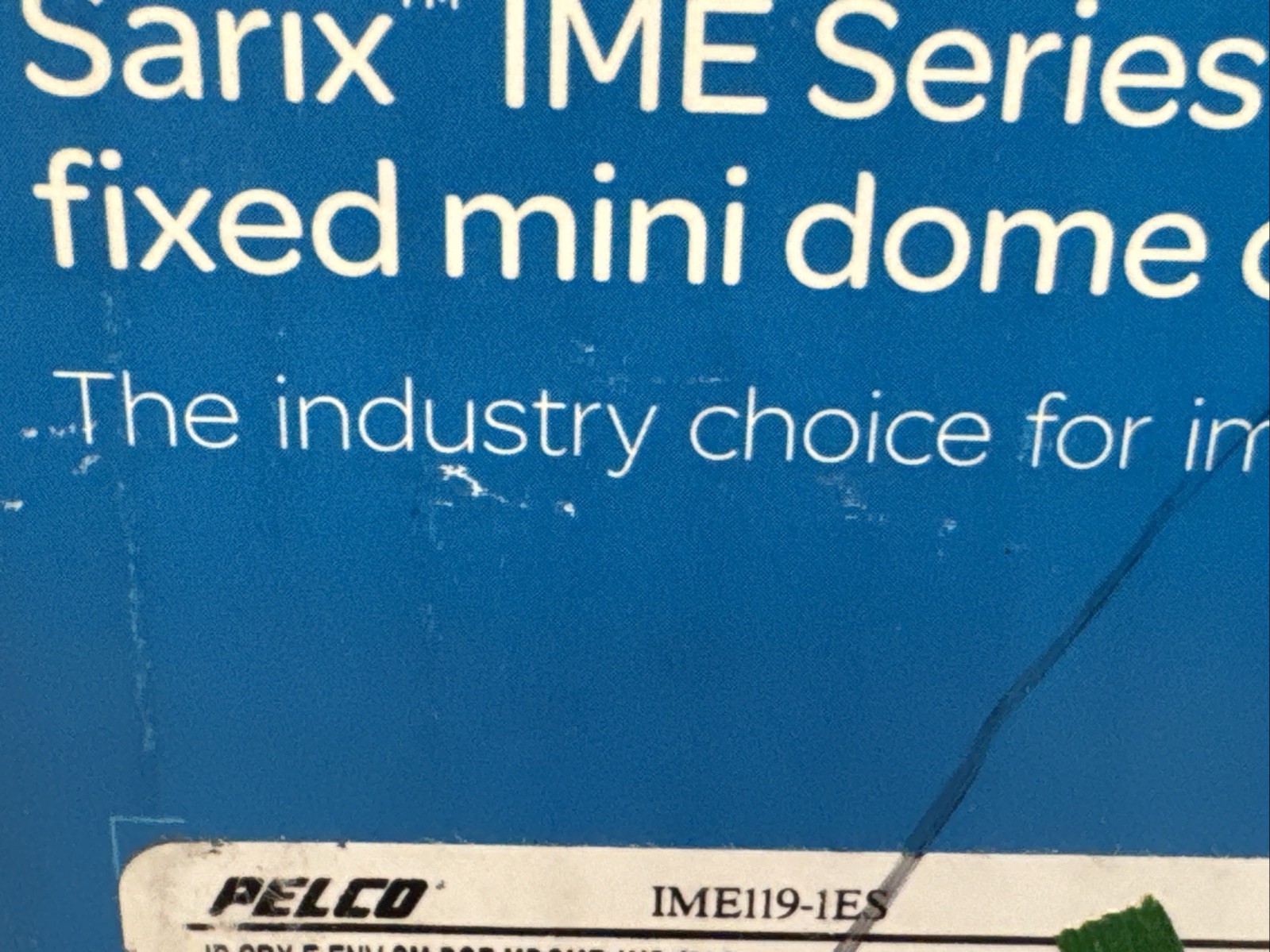 New Open Box – Pelco IME119-1ES SARIX Fixed Dome Camera | Sarix IME Series