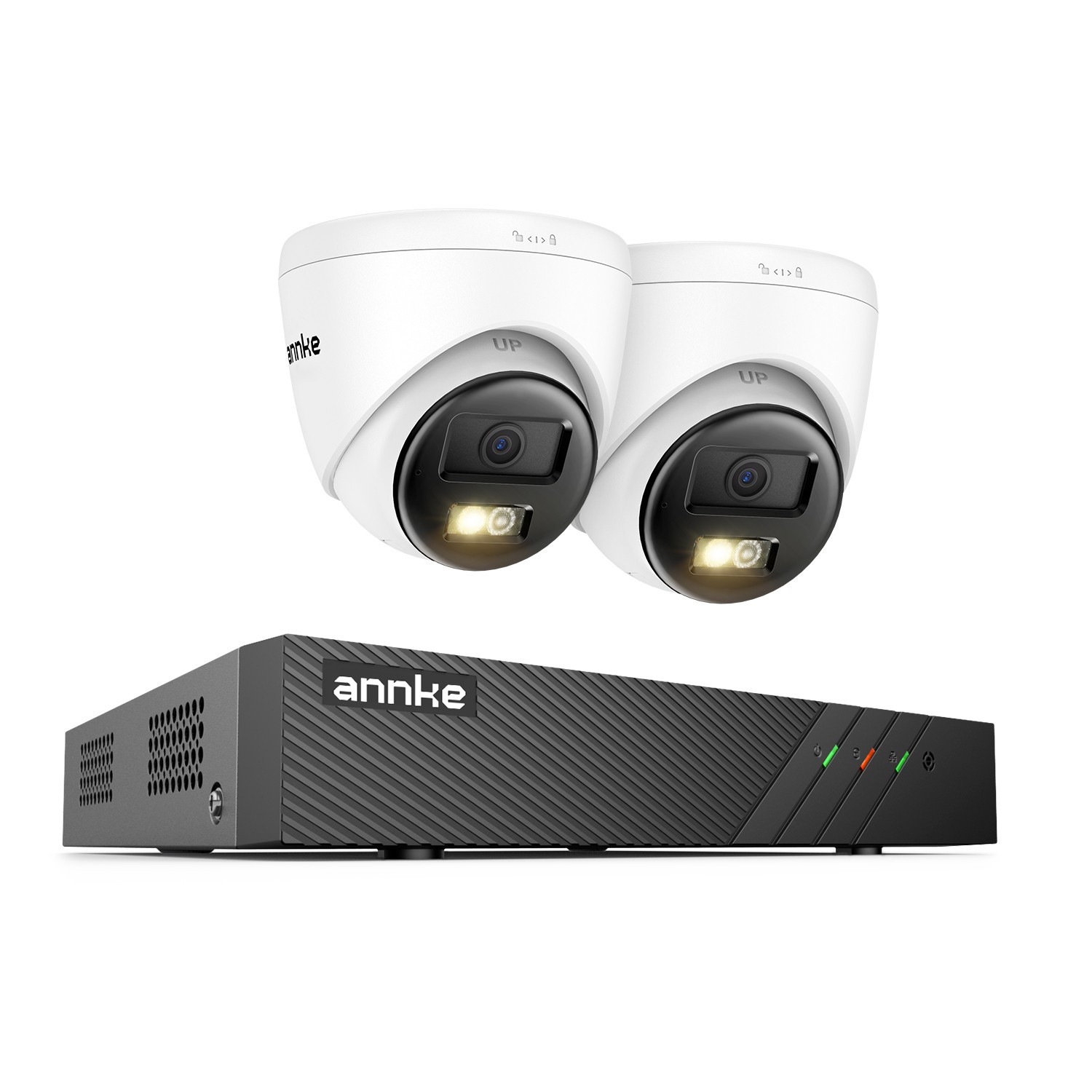 ANNKE 3K POE Color Night Security Camera System Two Way Audio 8MP 8CH NVR H.265+