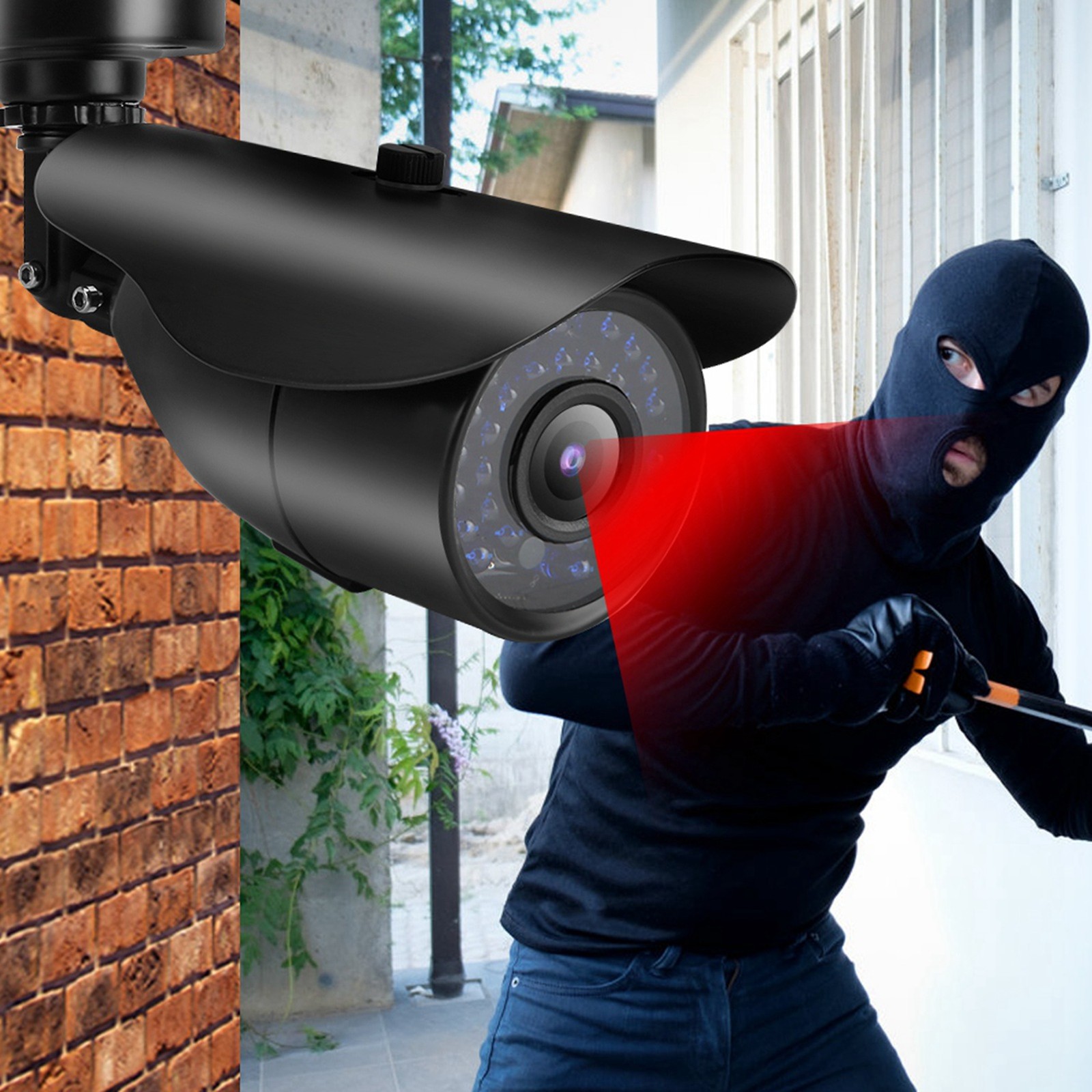 TVI/AHD/CVI/CVBS PAL Bullet Camera IP66 Outdoor IR Night Analog CCTV DVR BEA