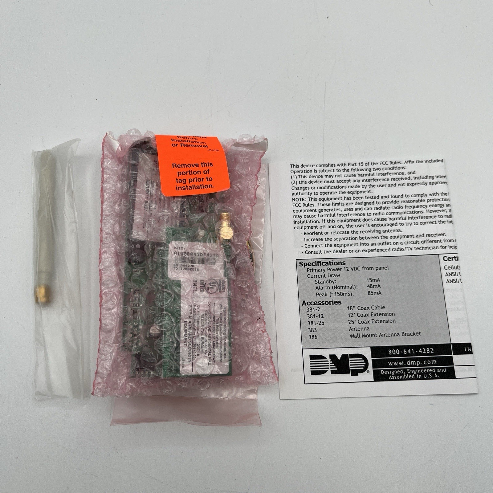 BRAND NEW!! DMP Cellular Communicator/CDMA Dialer for XR100/XR500 – 464-263C
