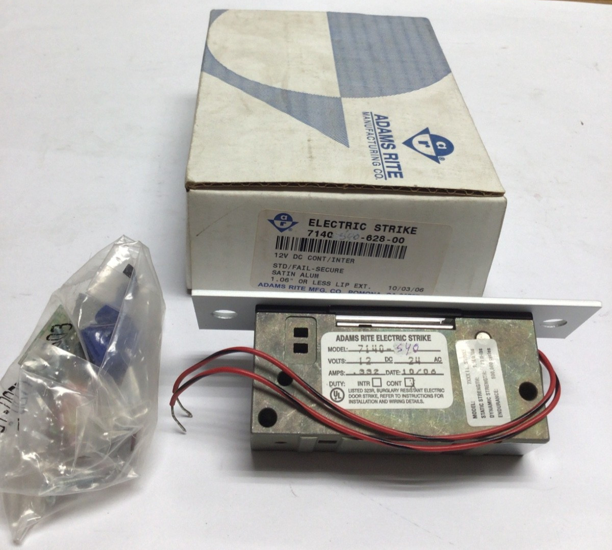 Adams Rite 7140-540-628-00 Electric Door Strike Satin Aluminum