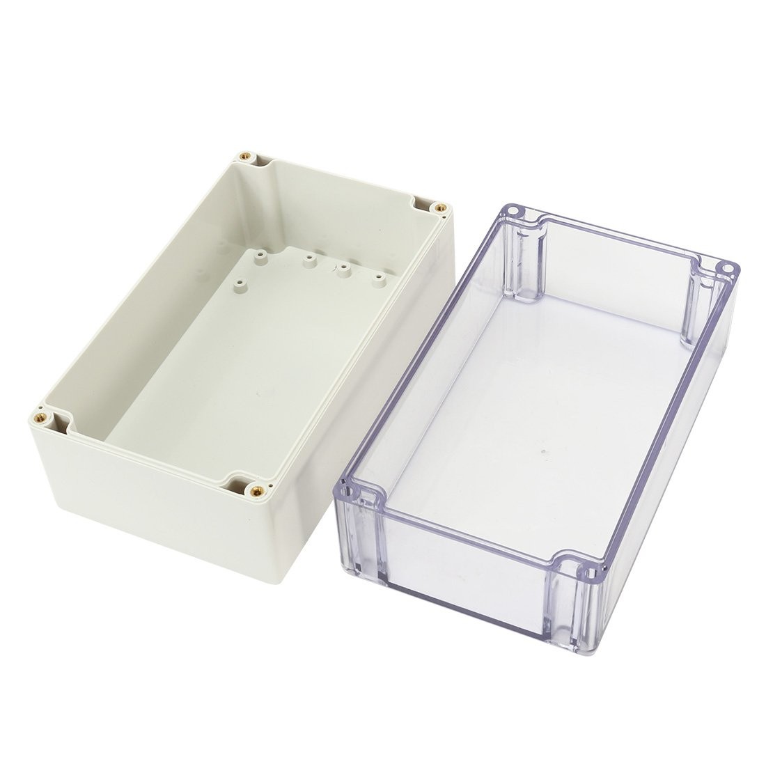 ABS Plastic Junction Box, Dustproof 7.9×4.7×4.4, Light Gray /Transparent