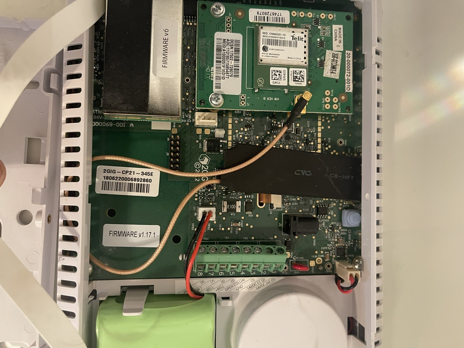 Security System Go Control Panel Model 2GIG-GCX
