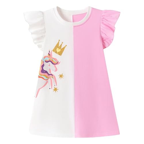 Toddler Cotton Dress 2-8 Years Girls Casual Dresses for Summer 5-6 Years Ks0137