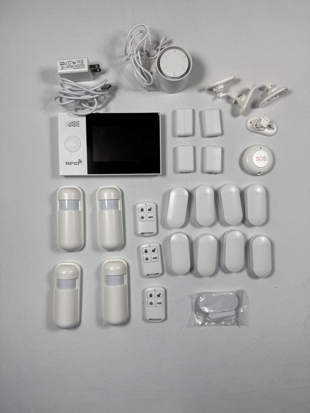 Tuya Complete Alarm System RFID APP Remote Control High Decibel White
