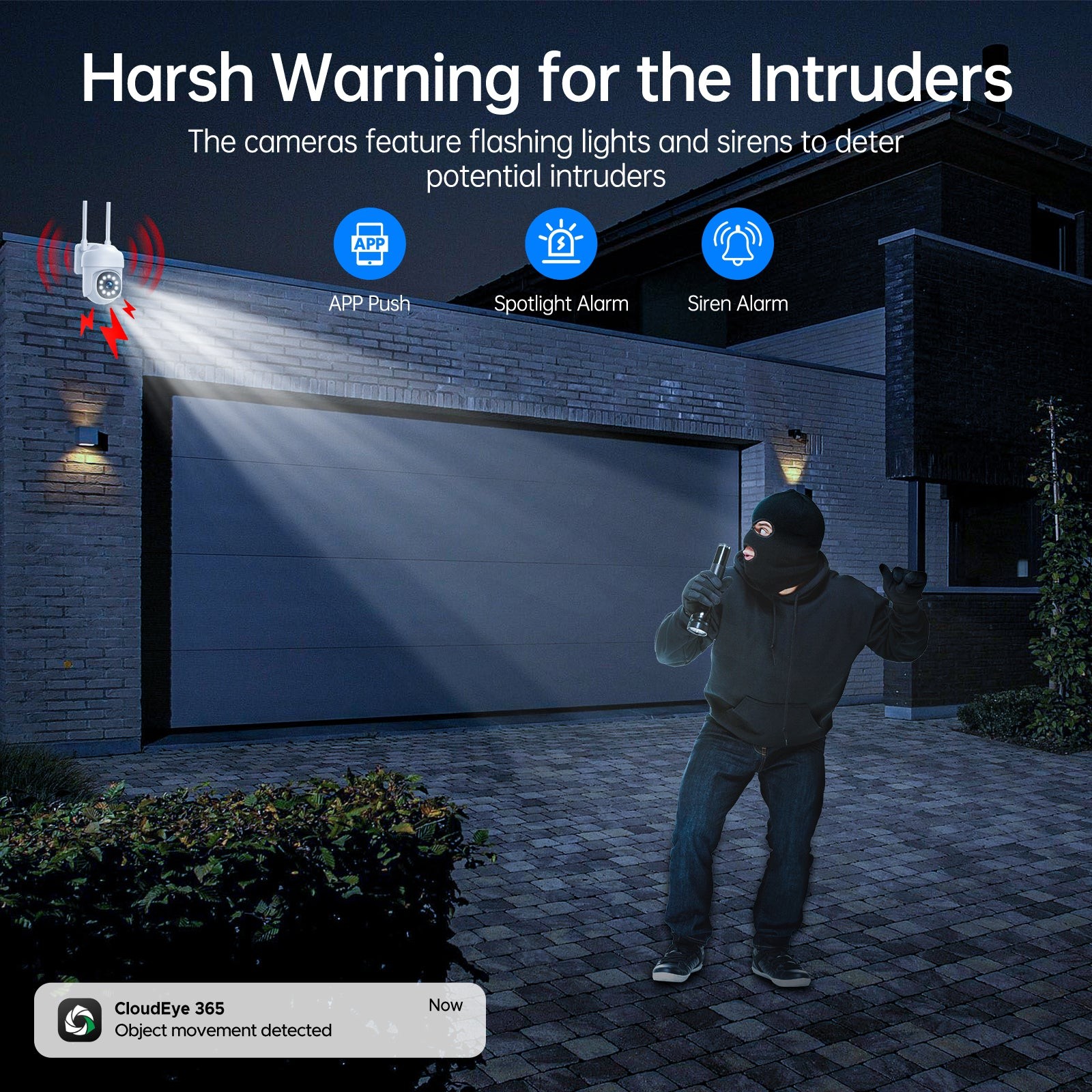 5G Wifi Wireless Security Camera System Outdoor Home Night Vision Cam 1080P HD