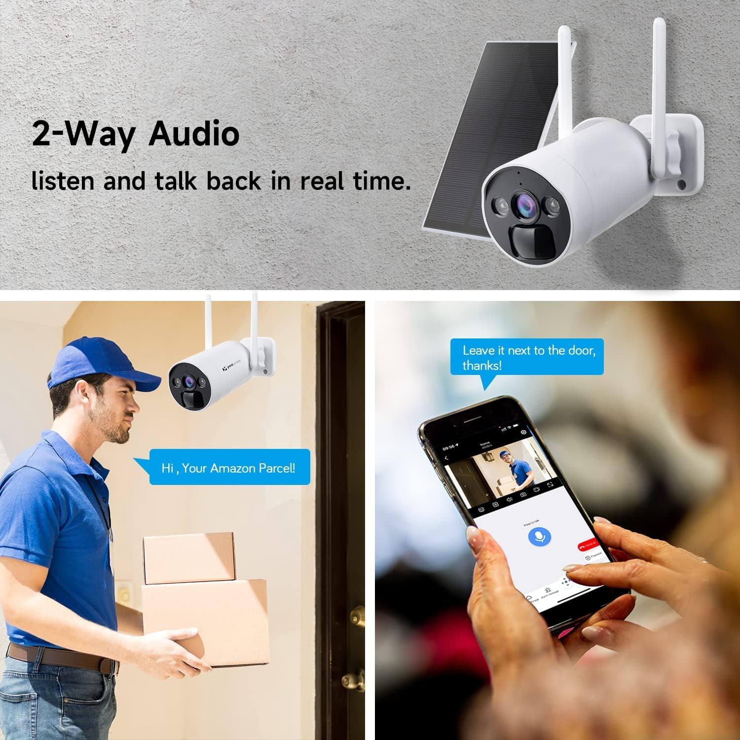 Home CCTV 4MP Outdoor Solar Wireless Security Camera System 10CH NVR 500G HDD