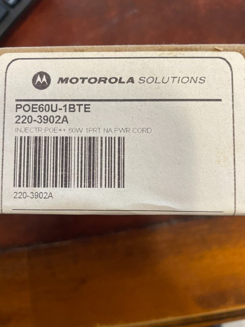 Motorola Solutions POE60U-1BTE POE Injector