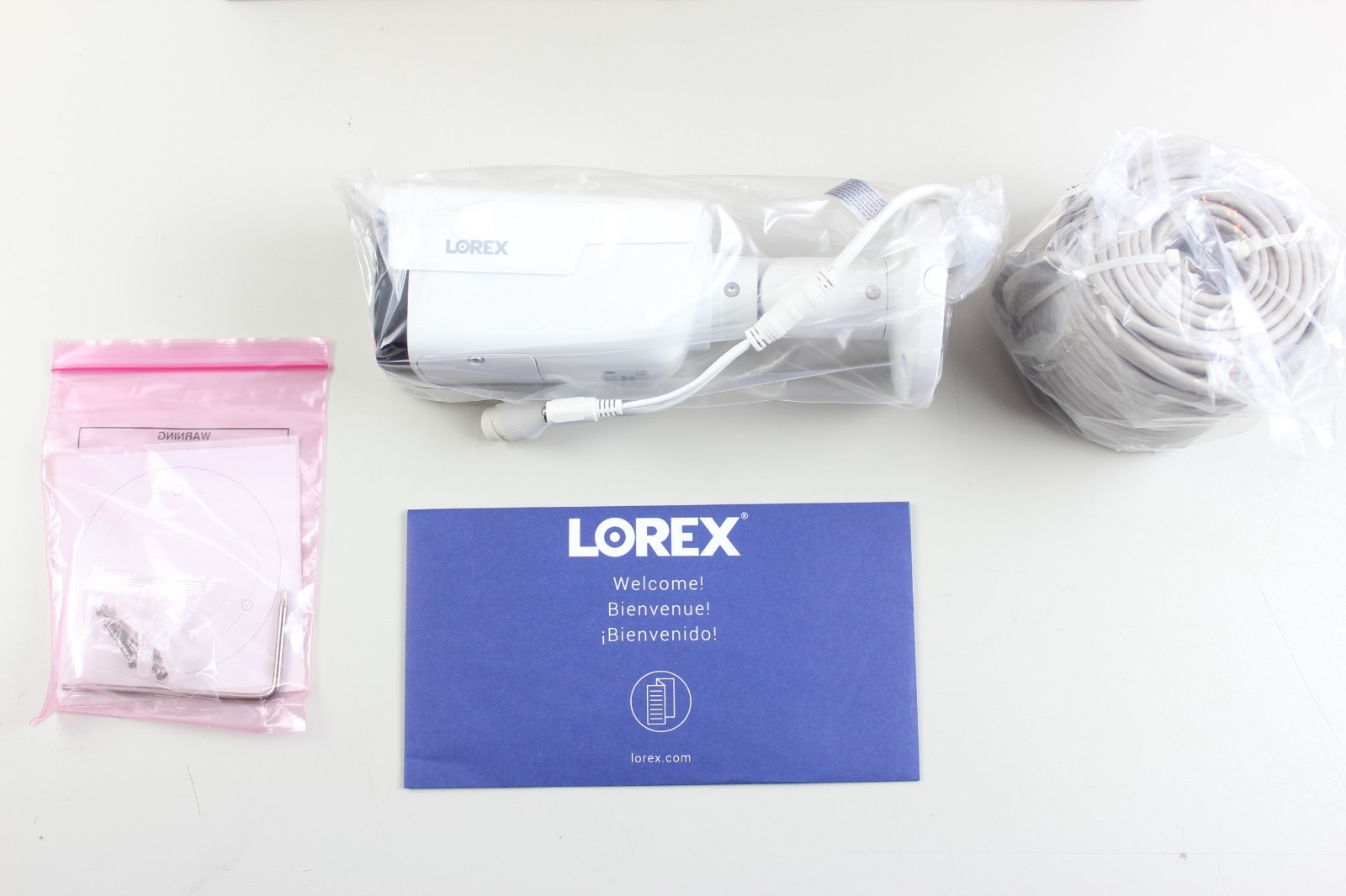 Lot of 4 Lorex LNB9292B 4K Bullet IP Cameras Motorized Varifocal Zoom 30 FPS