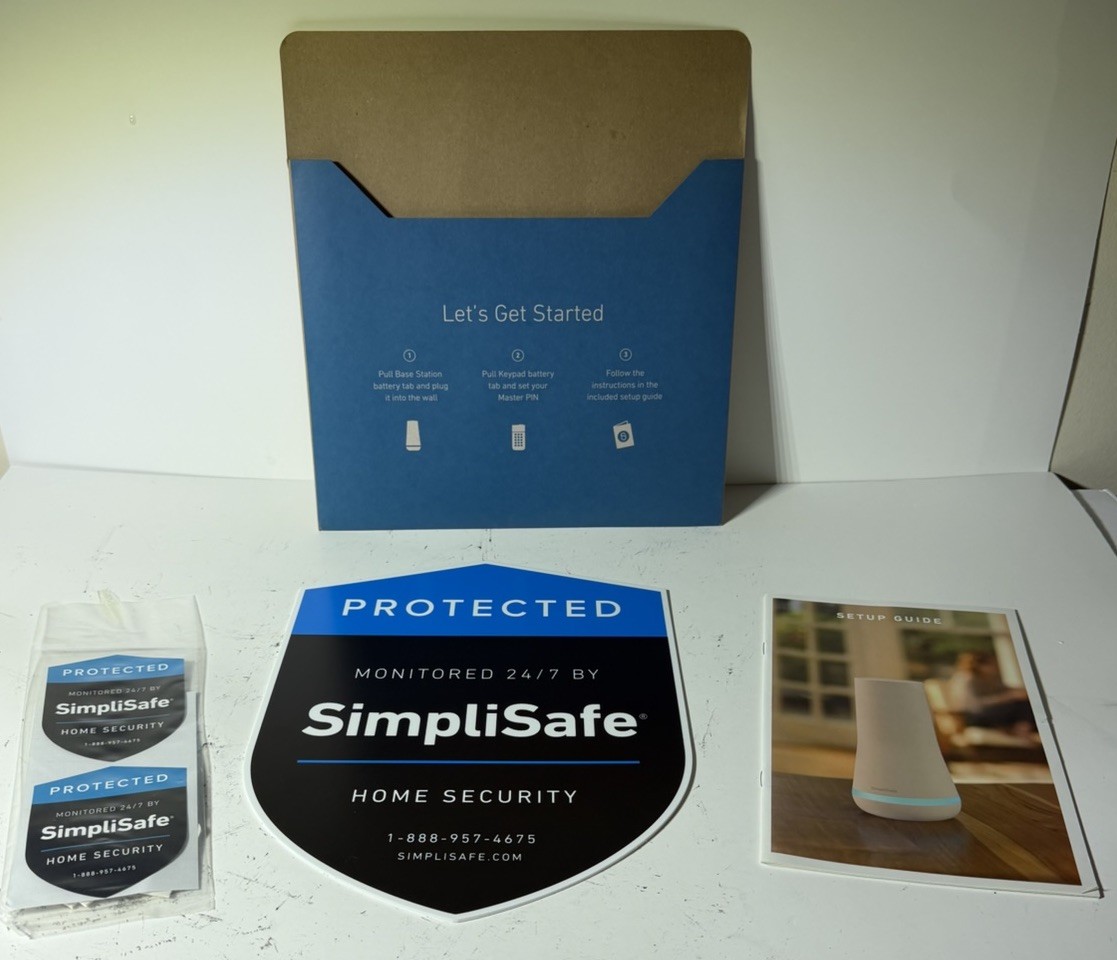 SimpliSafe Home Security System w/ Base Station Motion/Entry Sensors Keypad 11PC
