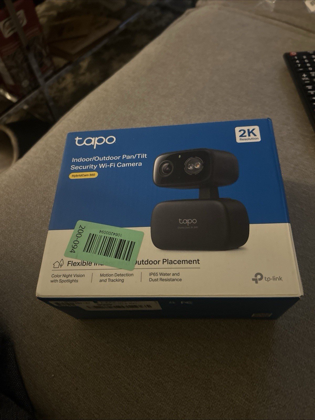 TP-Link Tapo C217 2K Pan/Tilt Wi-Fi Camera, Color Night Vision, IP65, Alexa
