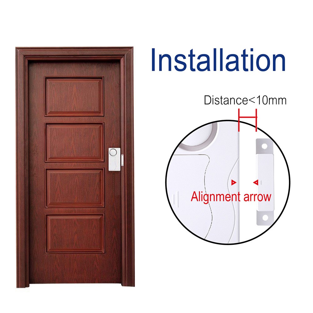Wireless Door Burglar Security Alarm Magnetic Sensor with Remote Control