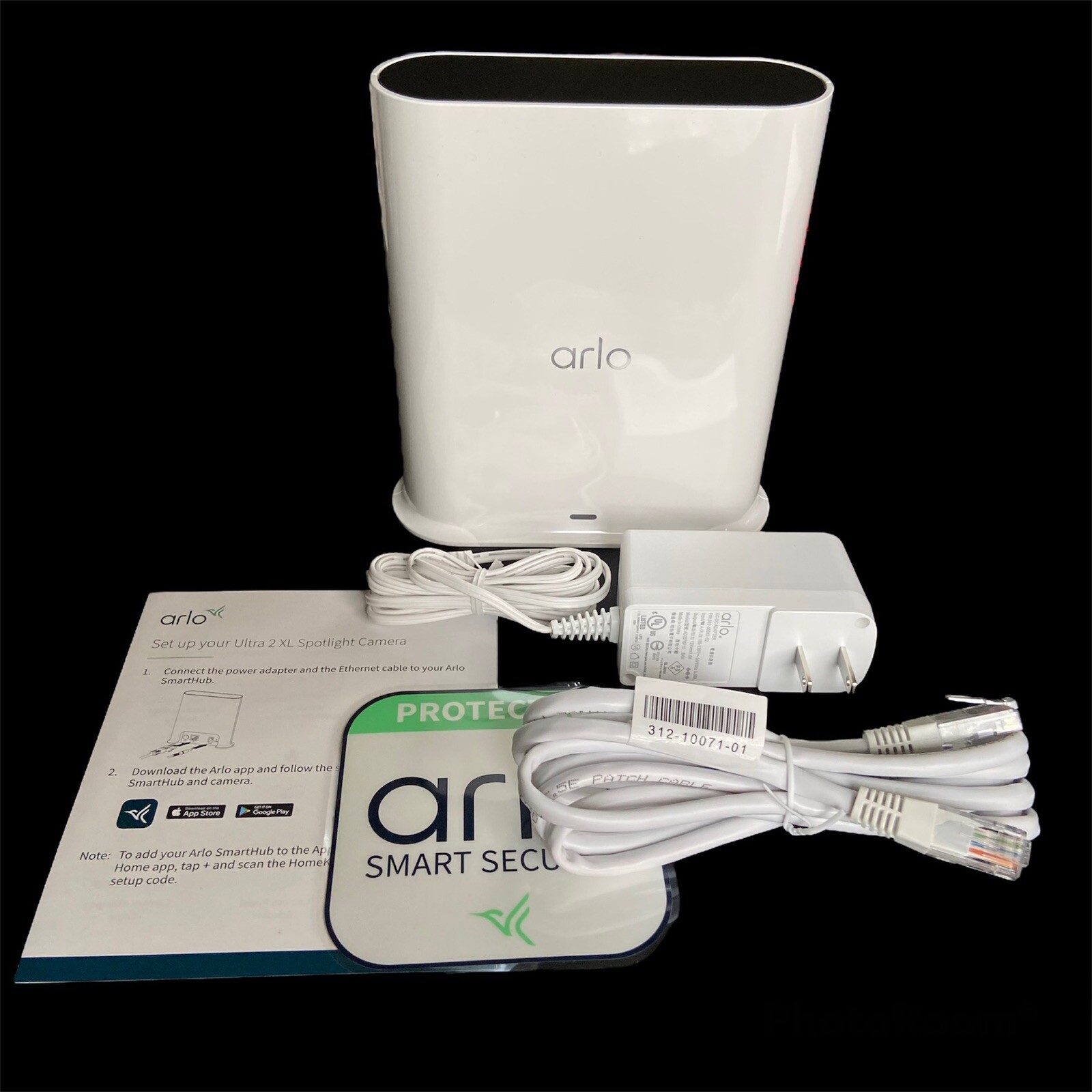 Arlo Ultra VMB5000 Smart Hub Base Station for Pro 2, 3, 4 Security Cameras White