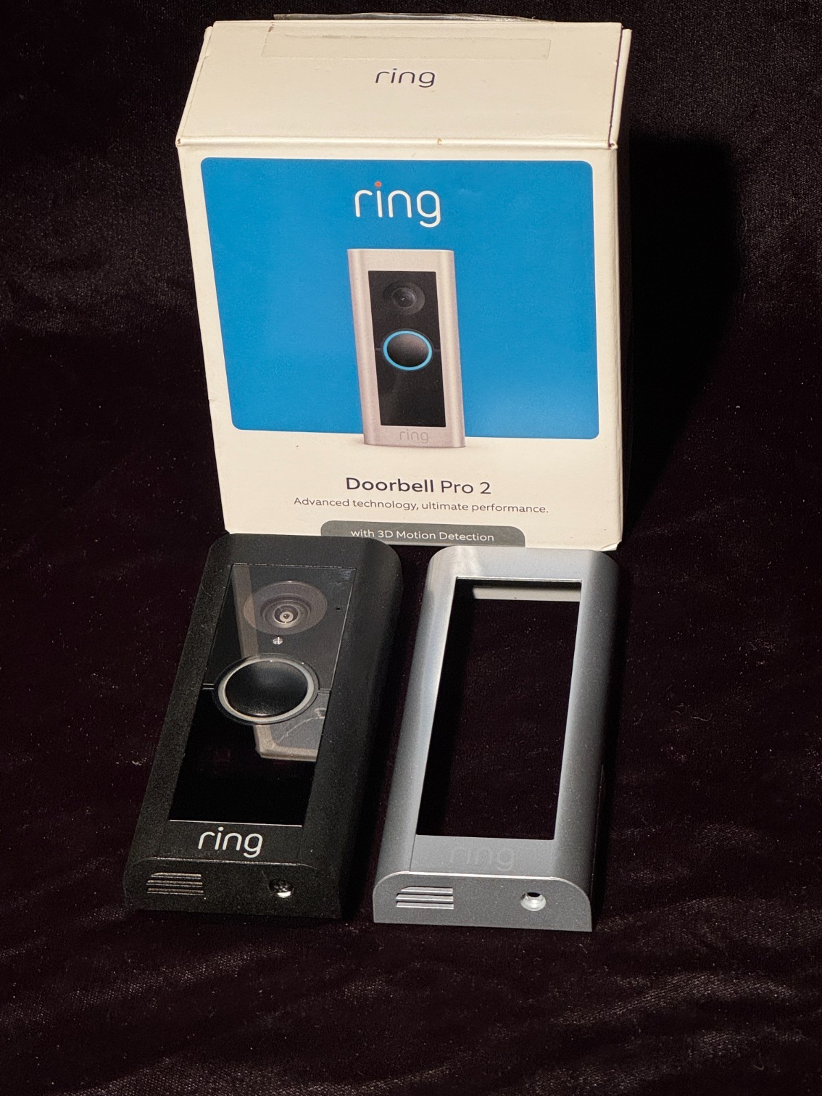 Ring Video Doorbell Pro 2 Black or Satin Nickle Cover Night Vision/ 2 Way Audio