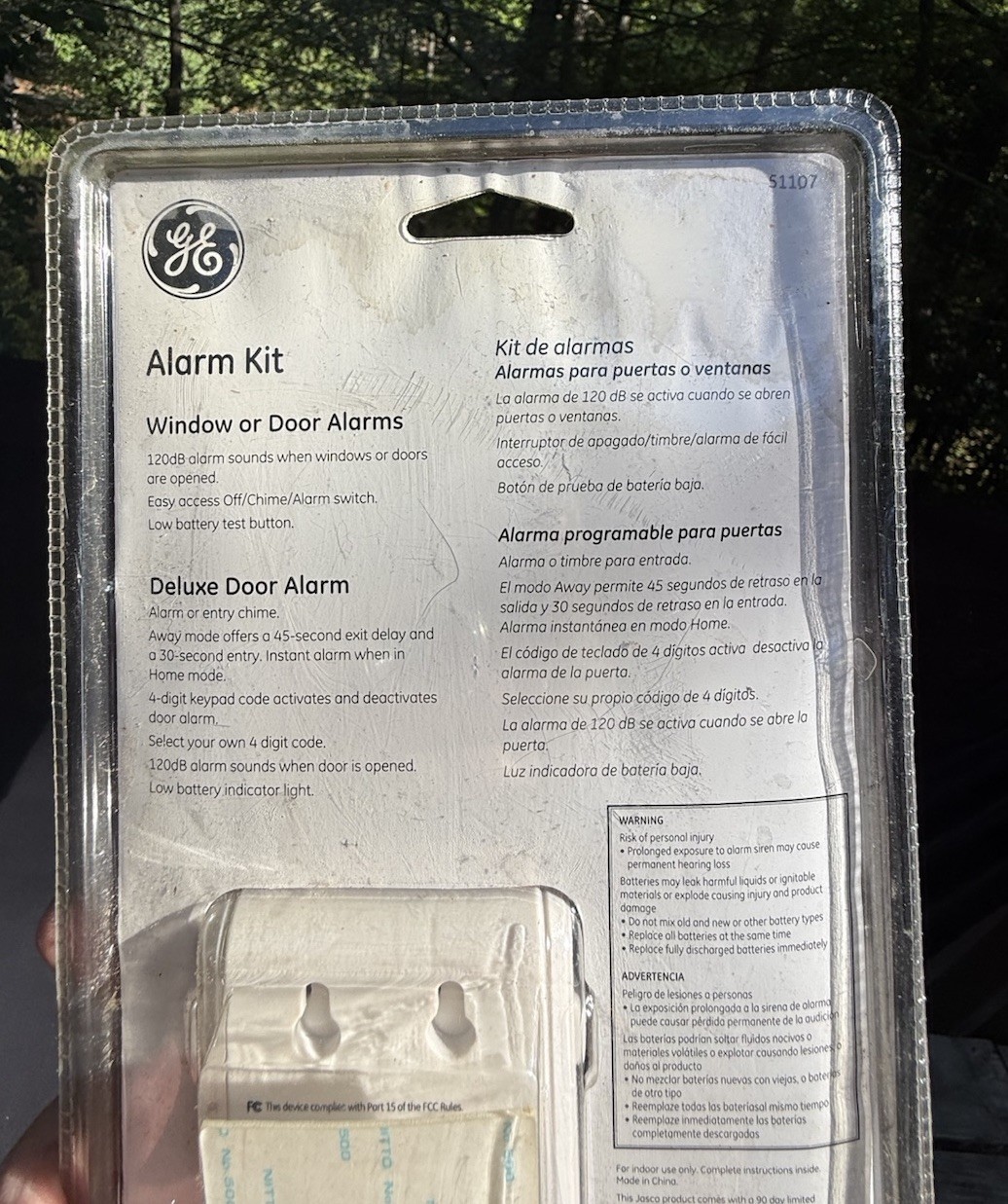 GE Personal Security Alarm Kit #51107 – Window or Door Alarm Brand New!