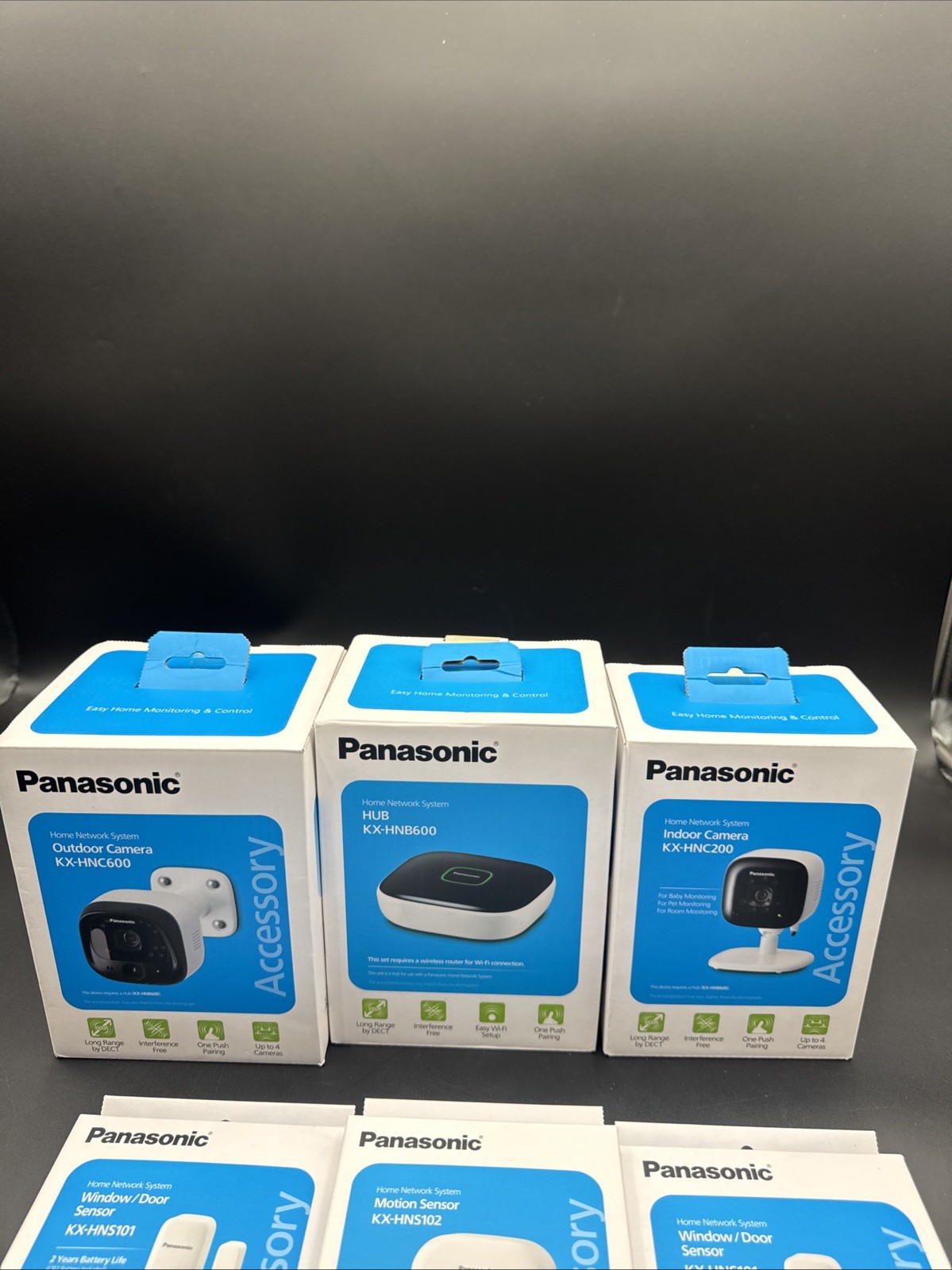 Panasonic Smart Home Security System Bundle KX-HNB600 With Cameras & Extras