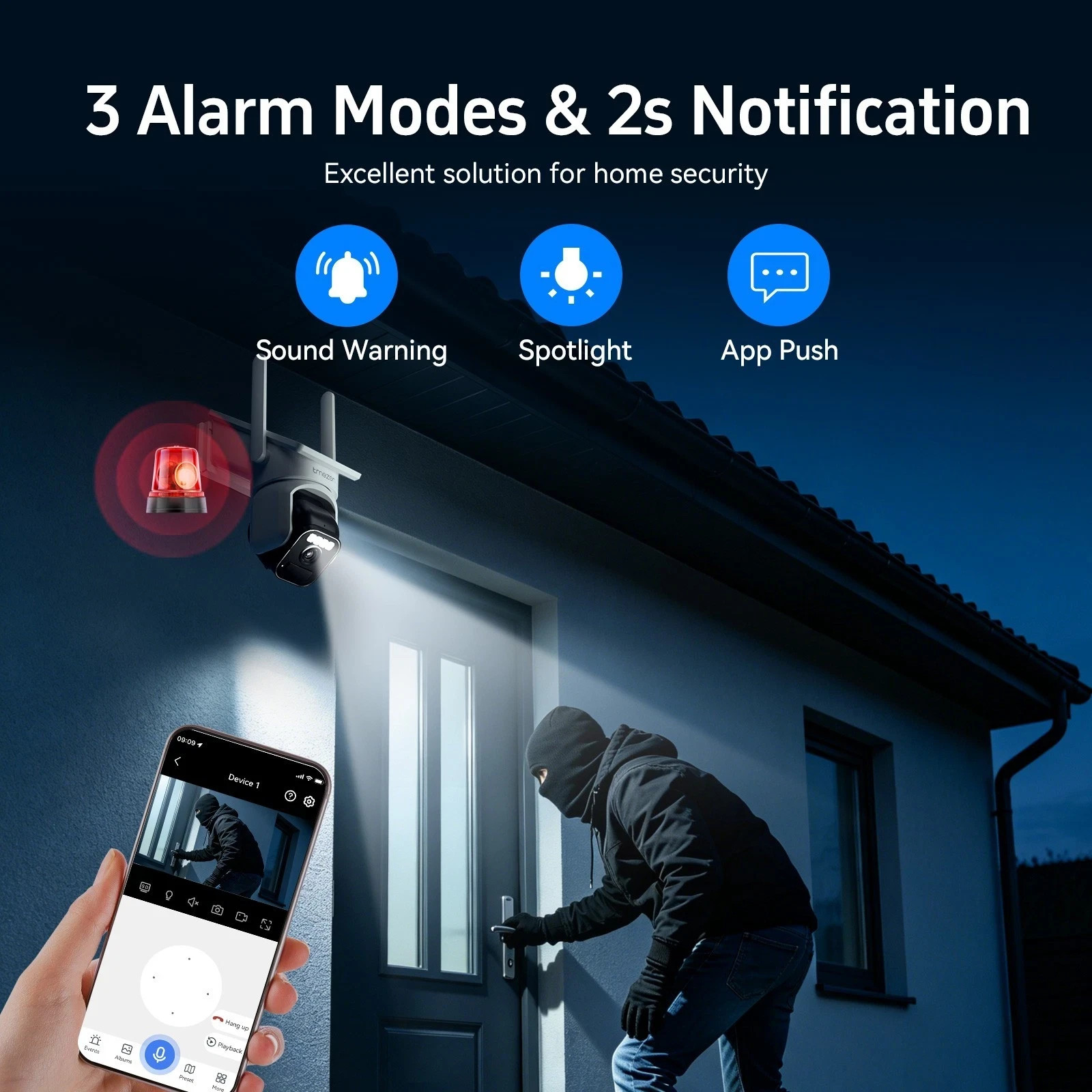 Solar Wireless Home Outdoor CCTV Security Camera System 5G WIFI NVR Monitor 500G