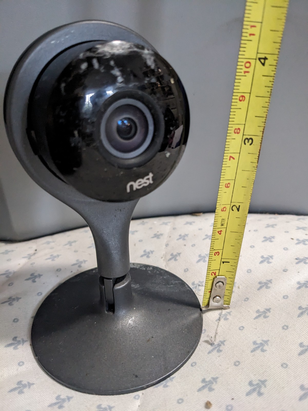 GOOGLE NEST 1ST GENERATION INDOOR SECURITY CAMERA A00005 W MAGNETIC BASE USED