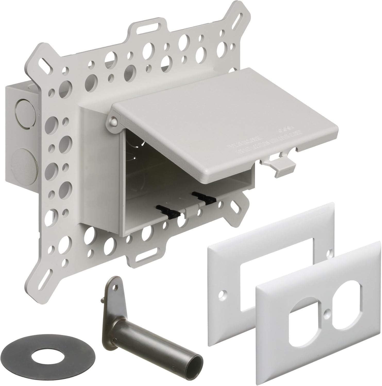 Arlington DBHM1W-1 Low Profile IN BOX Electrical Box Horizontal/1-Gang, White