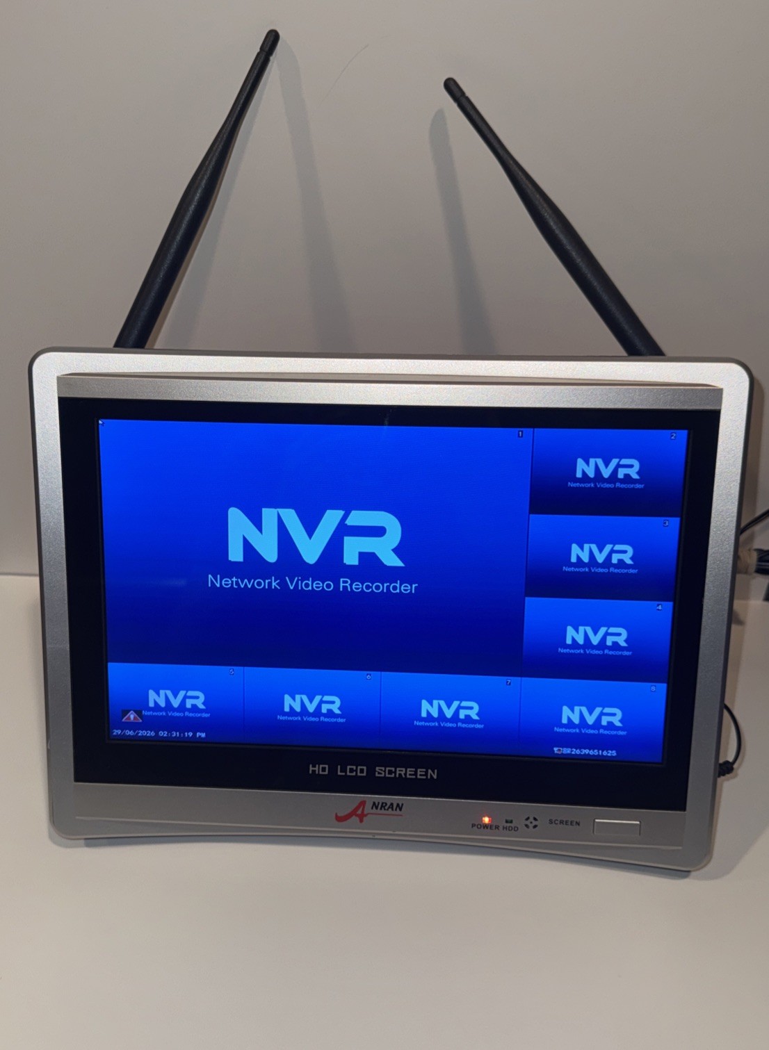 ANRAN WIRELESS NVR 11 1/2″ MONITOR Network Video Recorder