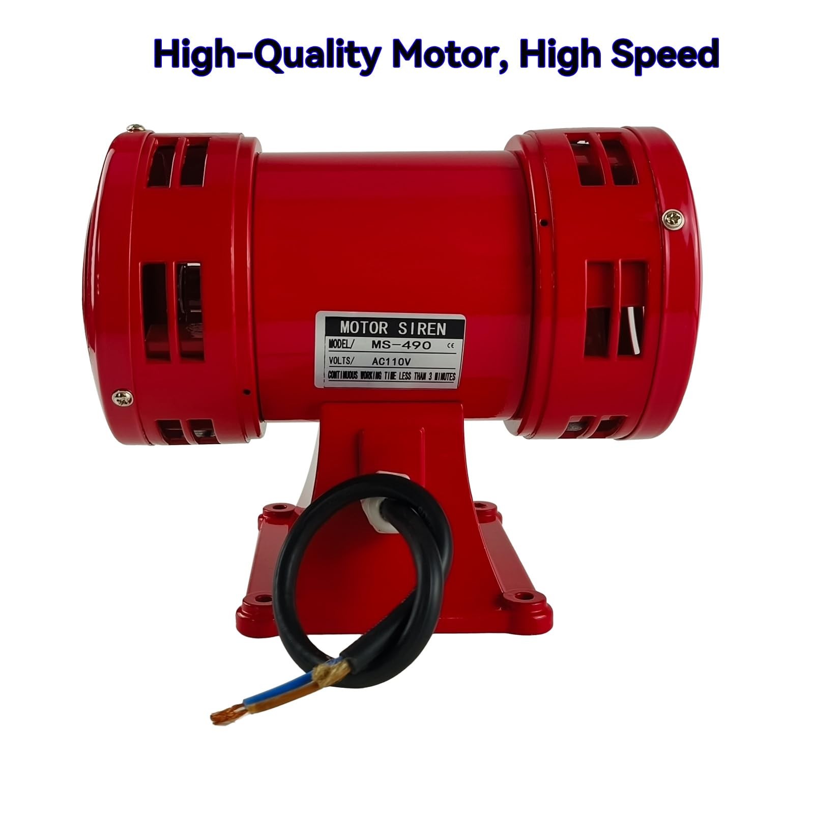 Raid Siren,110V Siren Alarm 150db 60HZ,Industry Electric Motor Driven Siren,S…