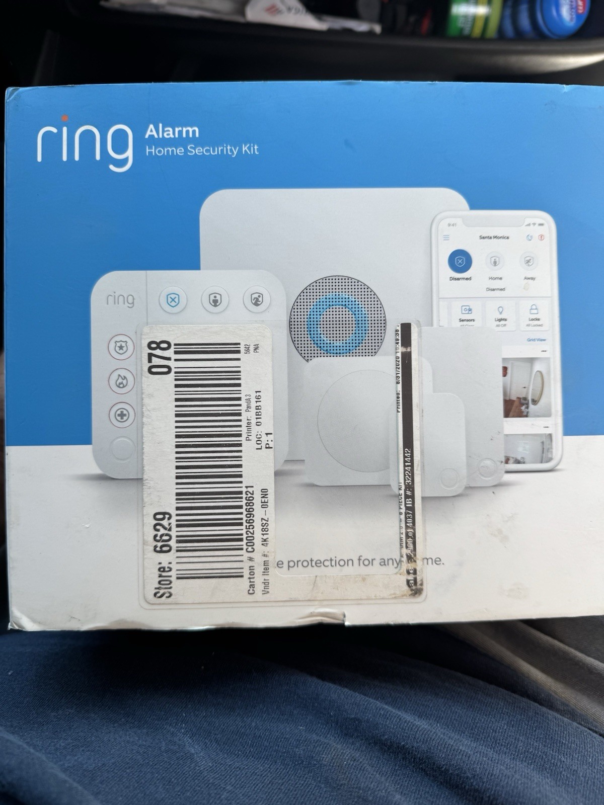 RING alarm home security kit