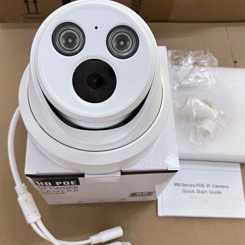 VIKYLIN 8CH 8POE NVR CCTV Systems Turret 24h Full Color 5MP IP CAMERA MIC Lot US