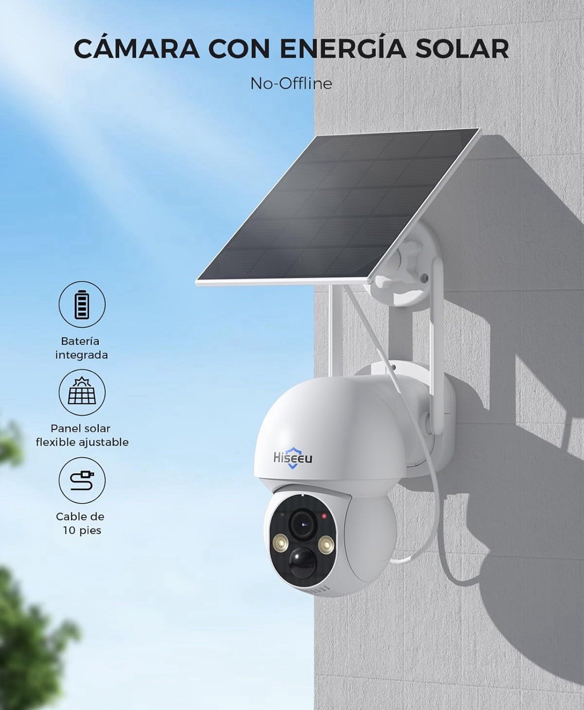 2 Security Cameras System 4MP Wifi Wireless Solar Battery Powered 500gb 360°