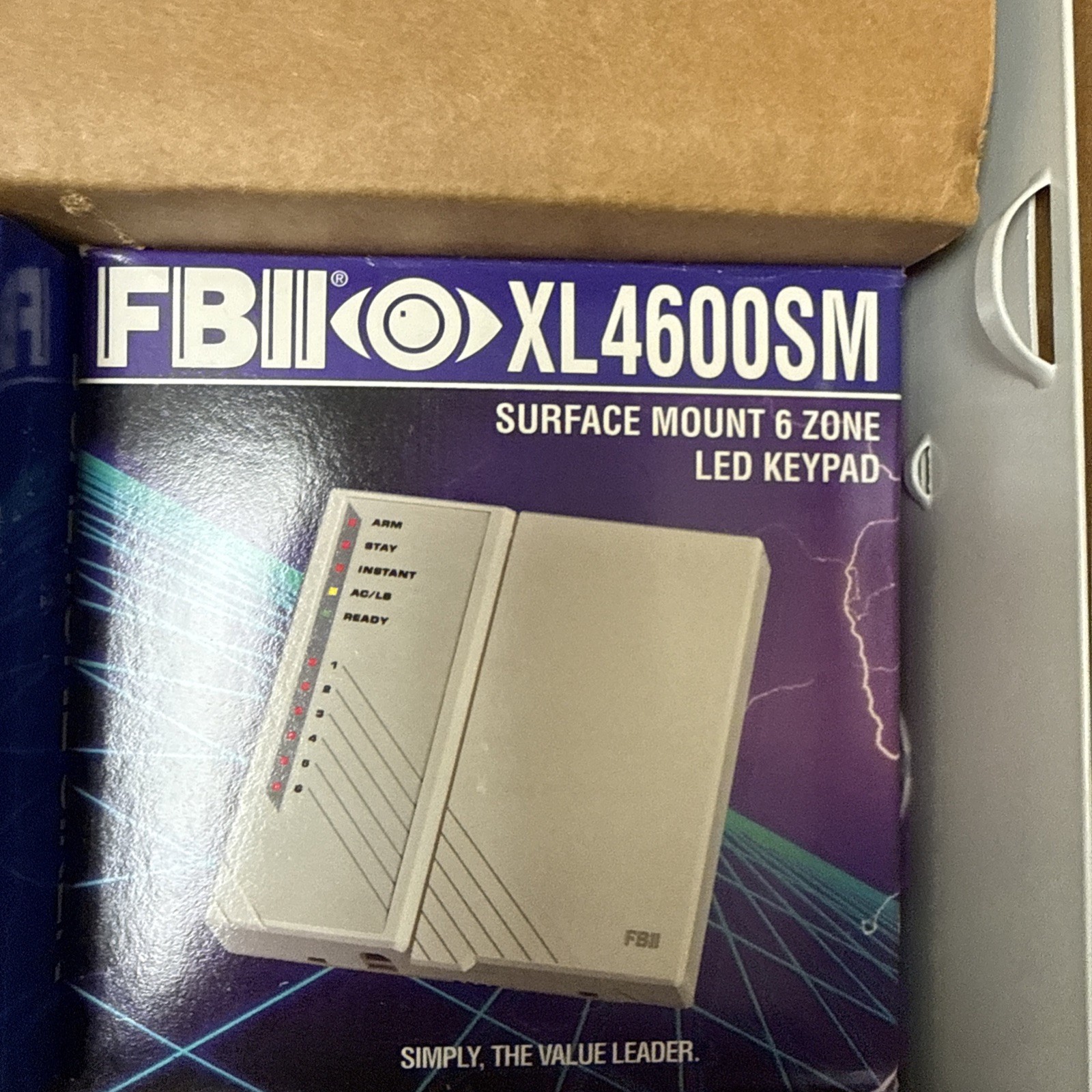 FBII Fire Burglary Instruments XL-2pk Security Alarm KIT Panel Keypad Motion NEW