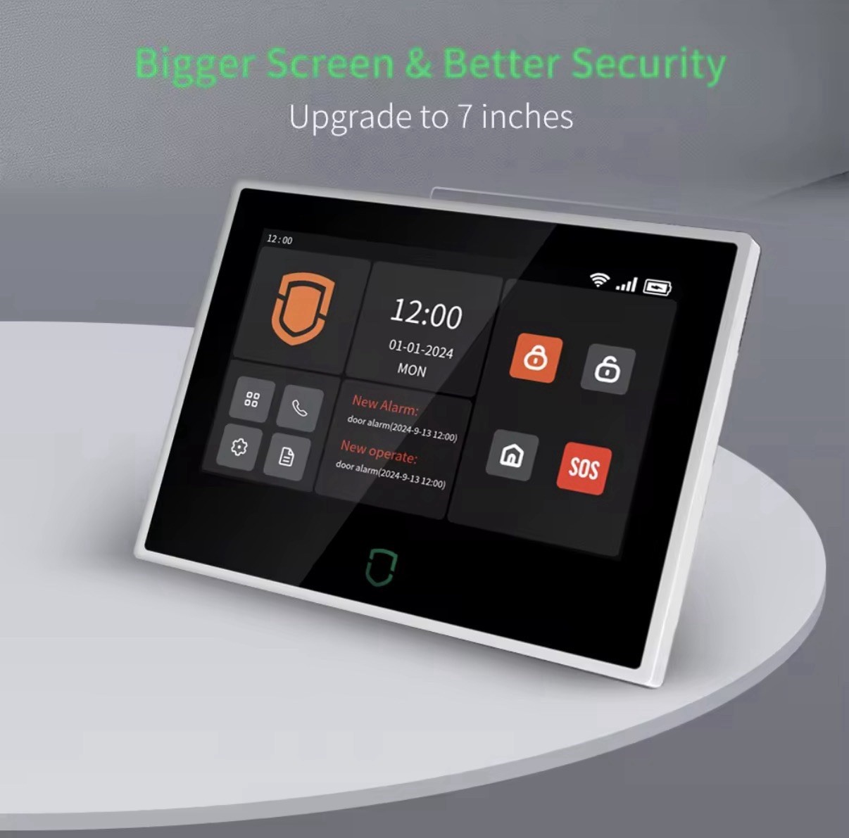 Wolf-Guard 7 inch Touch Screen WiFi 4G Tuya Smartlife Home Alarm System WT4F-GM