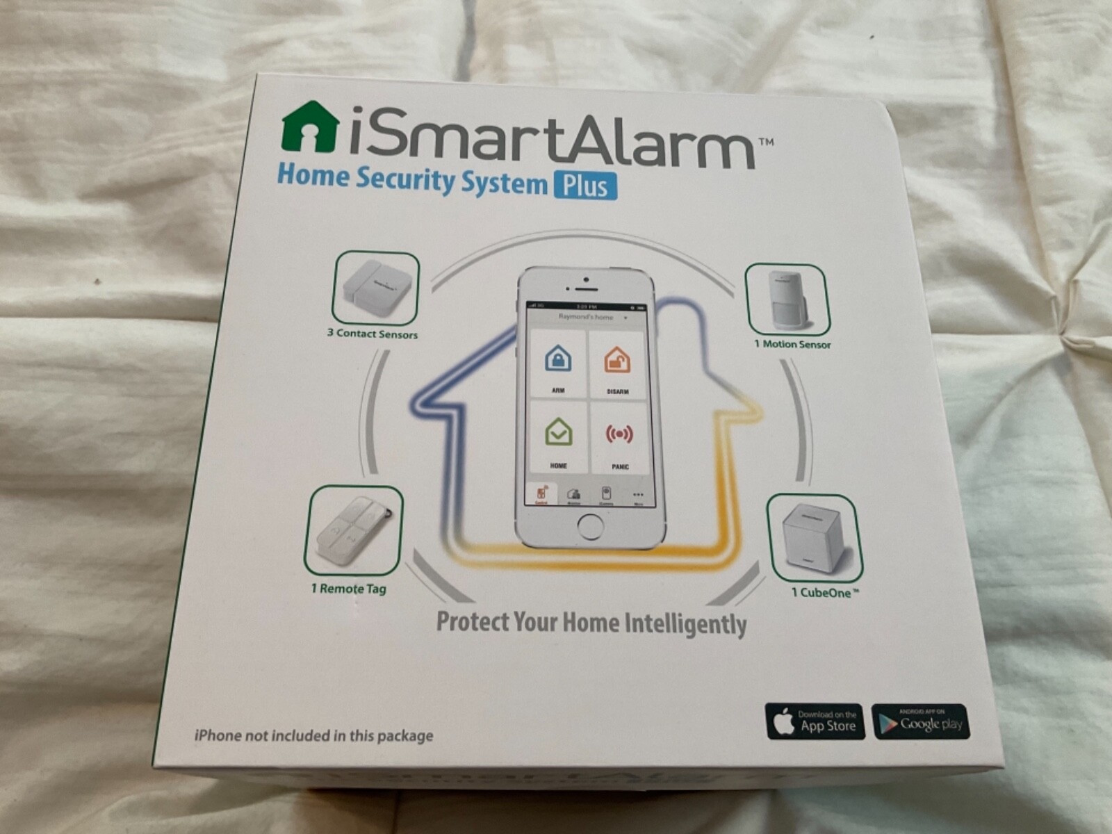 iSmartAlarm iSA8 Wireless Smart Home Security System _ Plus Package