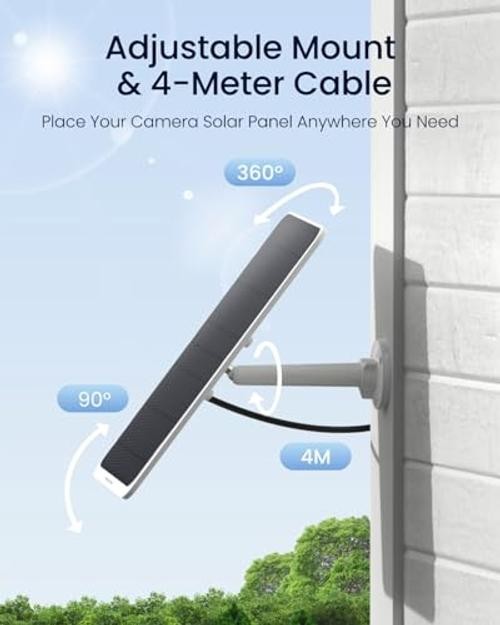 REOLINK 12W Solar Panel, for All Wireless Battery Camera Outdoor | Compatible