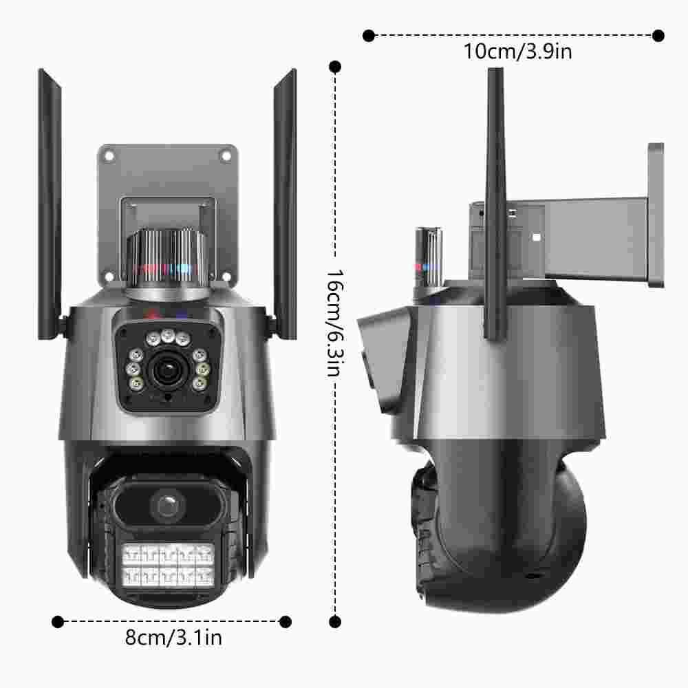 Sistema Juego De 4 Camaras 1080P HD Seguridad Para Casa Con Sensor De Movimiento