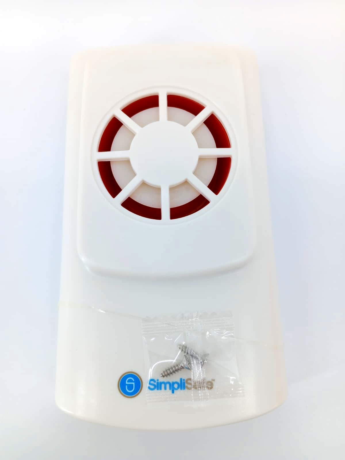 New SimpliSafe 105 Decibel Wireless Siren WS1000 White