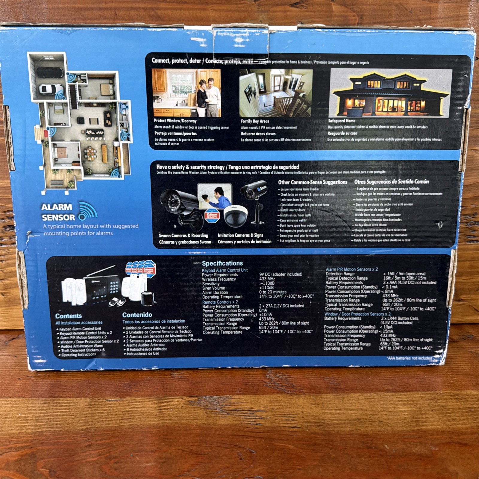 Swann Home Wireless Alarm System SW347 – WA2-RS New Open Box